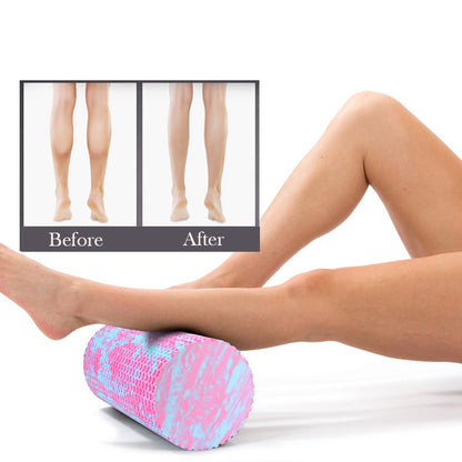 AuraFlex Iridescent Foam Roller – Deep Tissue Muscle Recovery & Yoga Support