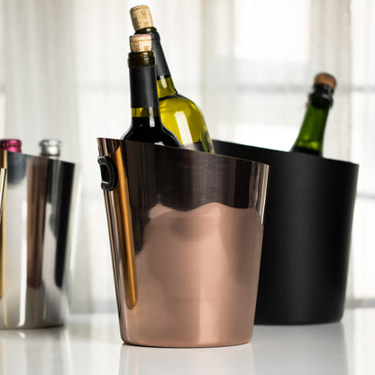 LuxeTilt Stainless Steel Ice Bucket