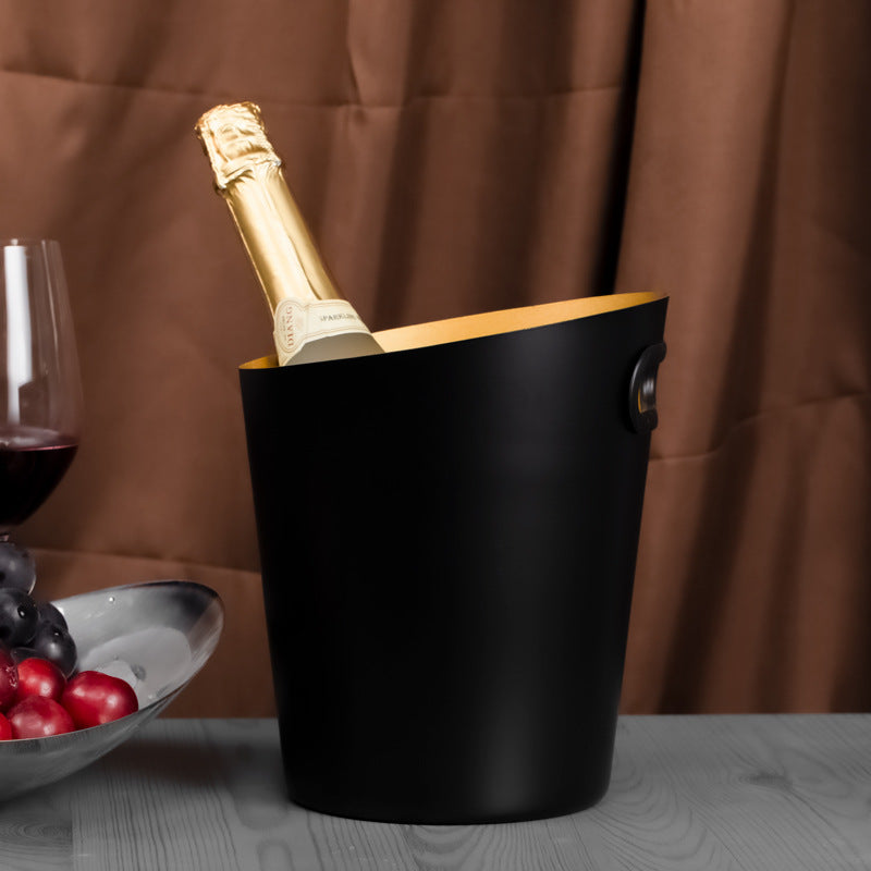 LuxeTilt Stainless Steel Ice Bucket