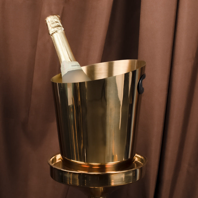LuxeTilt Stainless Steel Ice Bucket